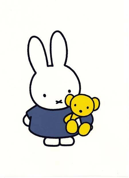 彩色米菲兔子简笔画图片大全_14