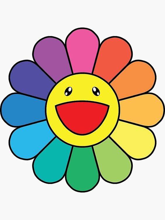 彩色太阳花卡通简笔画图片大全_8