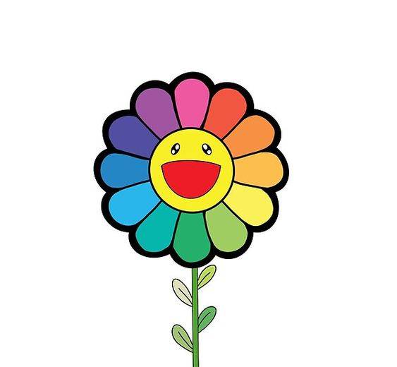 彩色太阳花卡通简笔画图片大全_5
