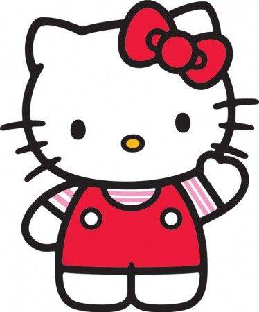 彩色Hello kitty卡通简笔画图片大全_13