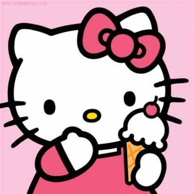 彩色Hello kitty卡通简笔画图片大全