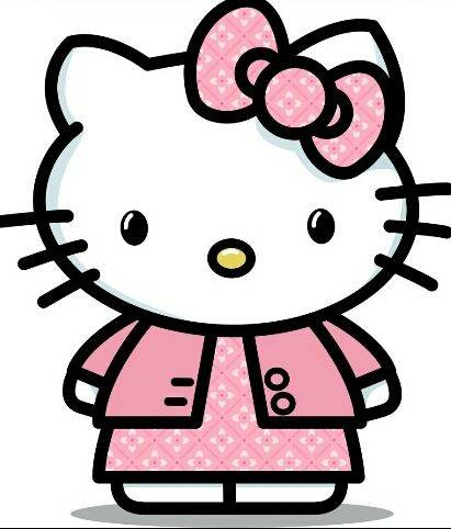 彩色Hello kitty卡通简笔画图片大全_6