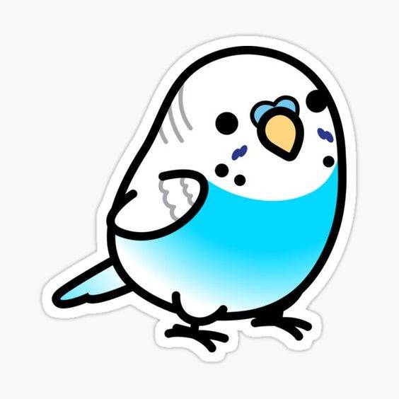 Q版卡通可爱超萌鹦鹉头像图片_1