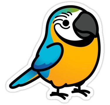 Q版卡通可爱超萌鹦鹉头像图片_6