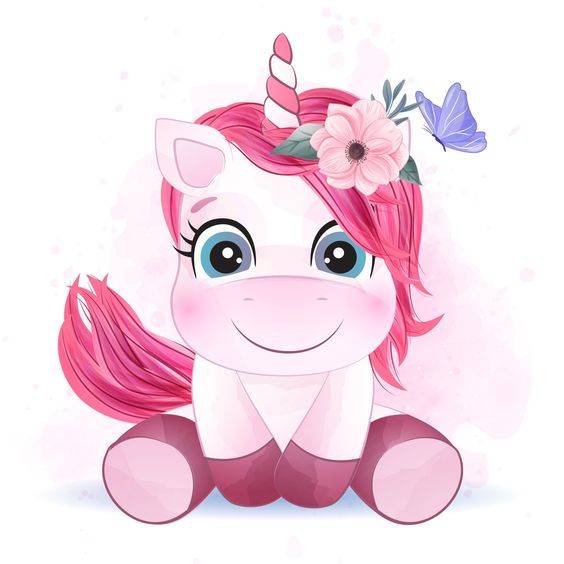 萌萌哒可爱卡通独角兽（ Unicorn）头像_6