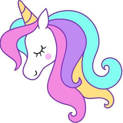 萌萌哒可爱卡通独角兽（ Unicorn）头像