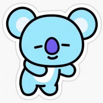 Q版蓝色考拉简笔画图片大全