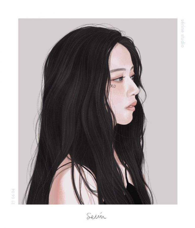 插画手绘风女生高冷孤独头像图片精选_16