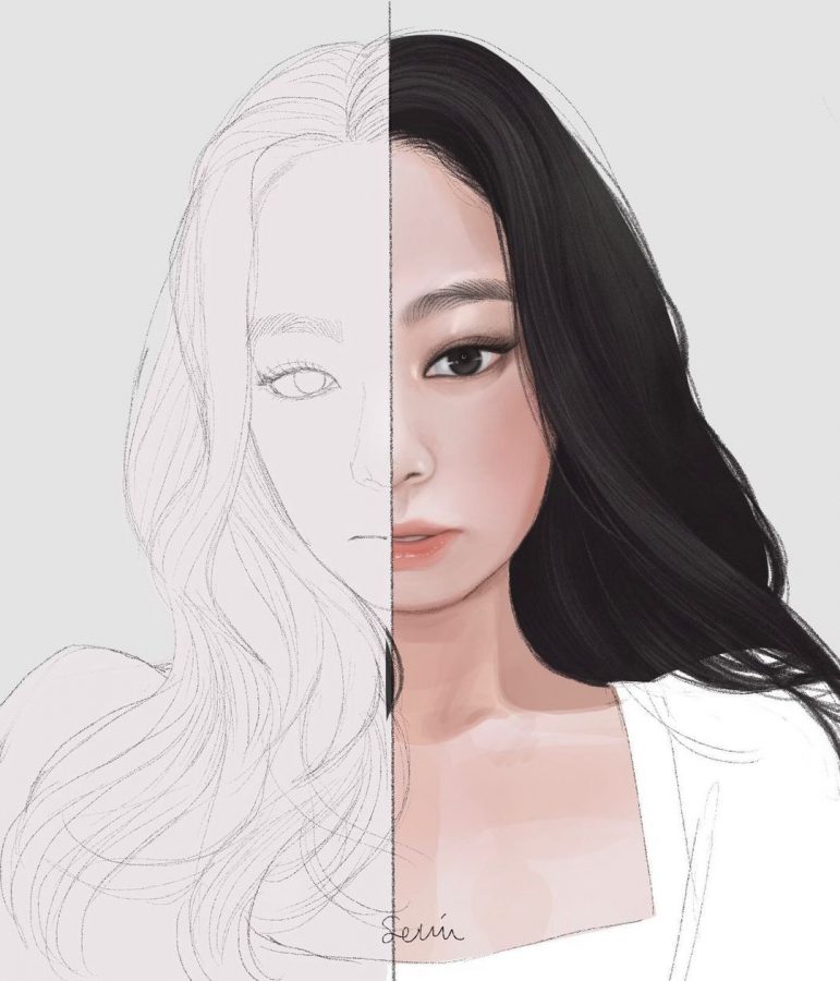 插画手绘风女生高冷孤独头像图片精选_15