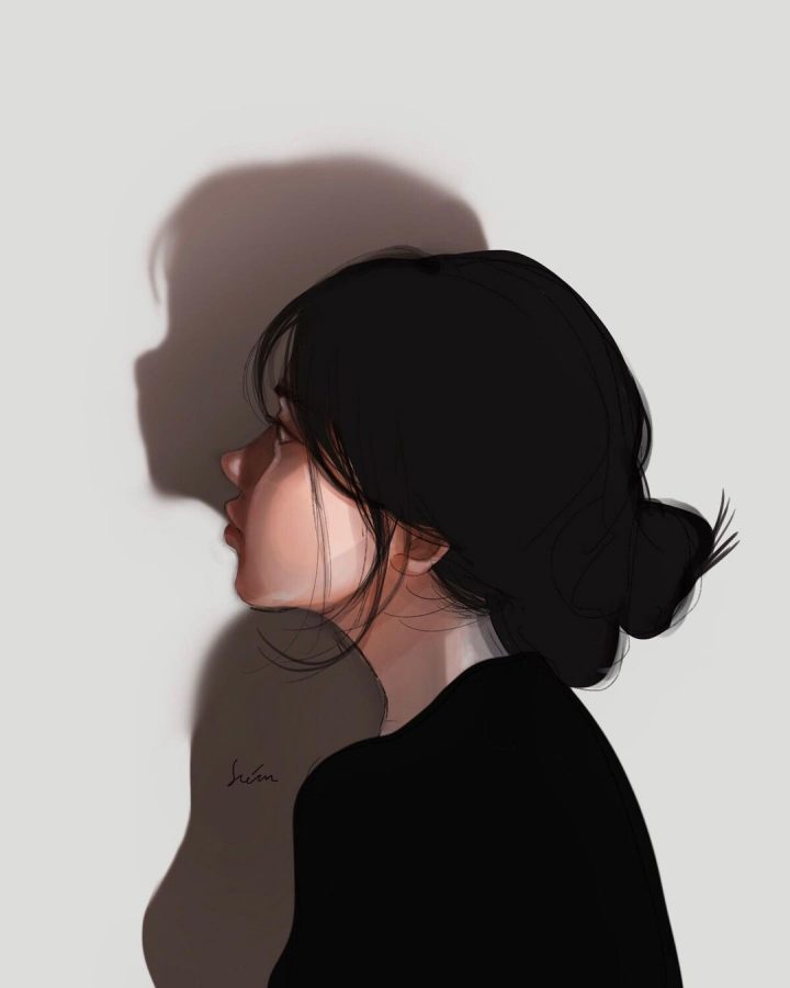插画手绘风女生高冷孤独头像图片精选_8
