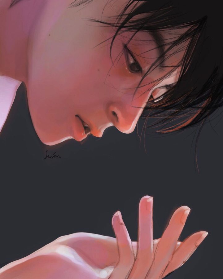 插画手绘风女生高冷孤独头像图片精选_7