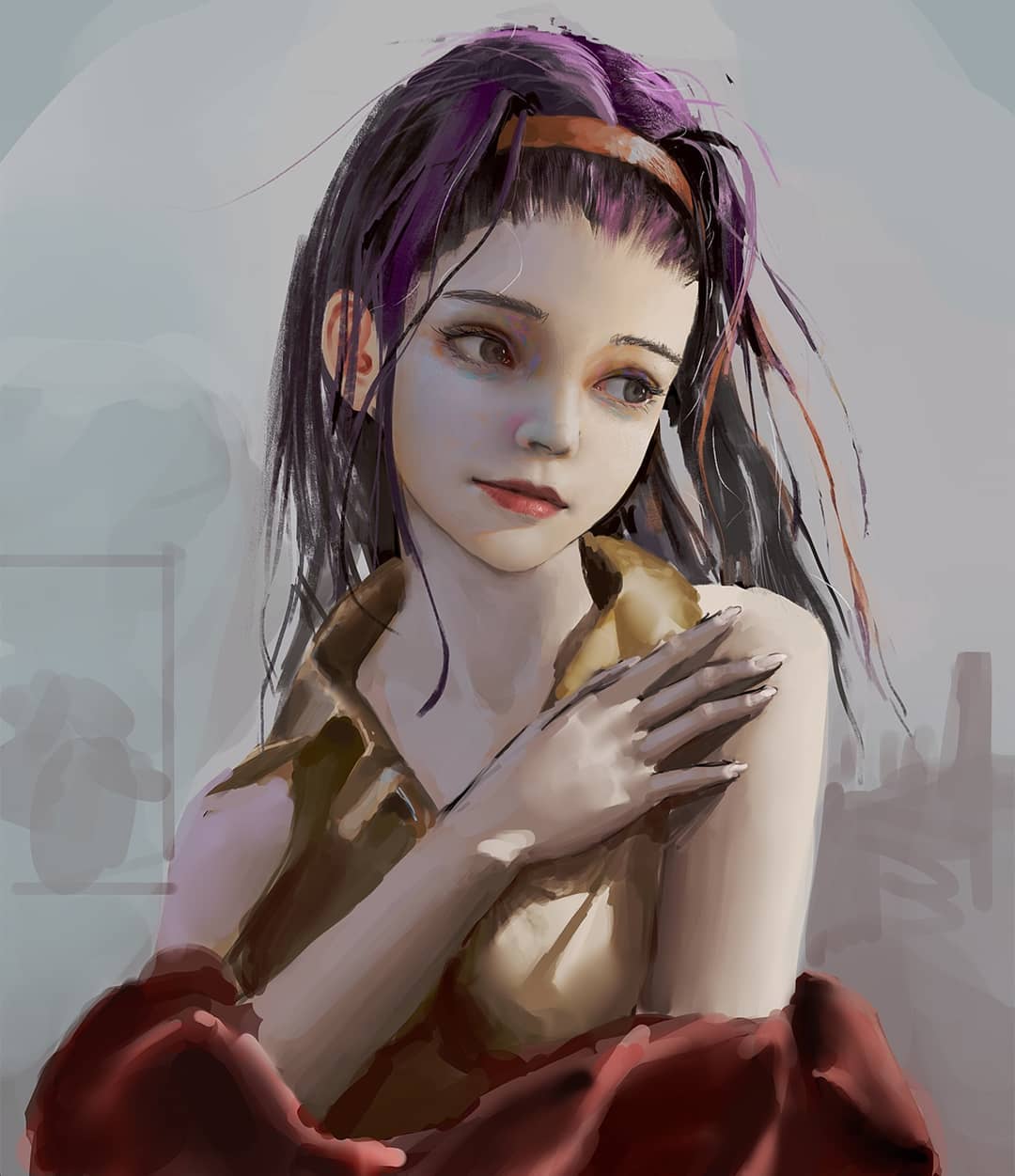 气质超级好的油画女孩唯美图片精选_7