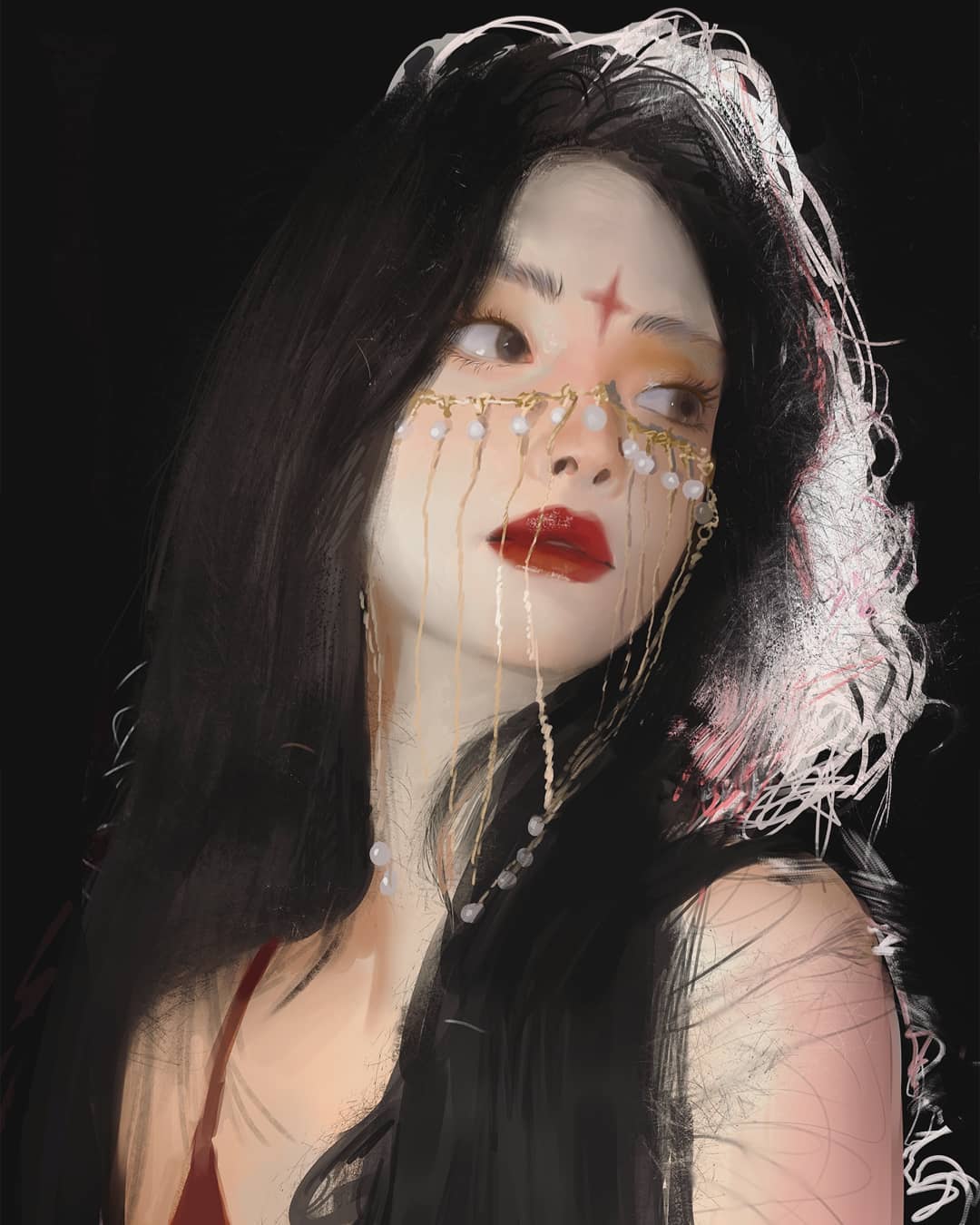 气质超级好的油画女孩唯美图片精选_8