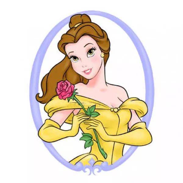 彩色贝儿公主简笔画图片大全_9
