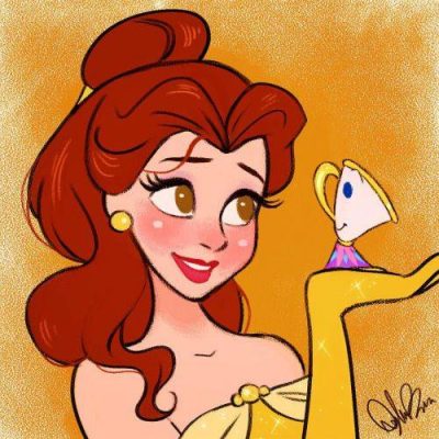 彩色贝儿公主简笔画图片大全