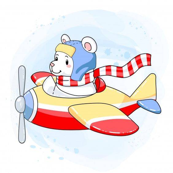 彩色飞机简笔画图片大全_6
