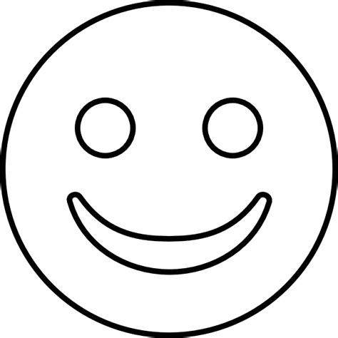 笑脸表情黑白色简笔画图片大全_8
