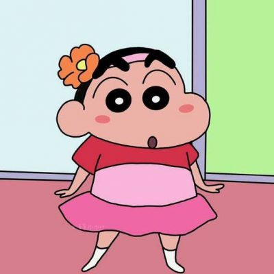蜡笔小新穿裙子女装大佬，穿芭蕾舞裙头像精选！