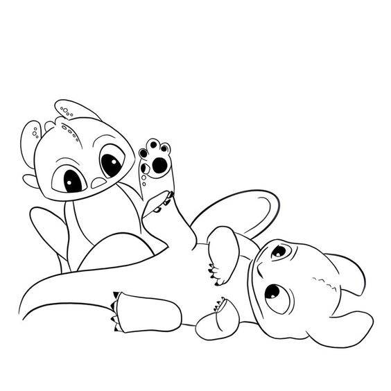 Q版没牙仔黑白简笔画图片大全_3