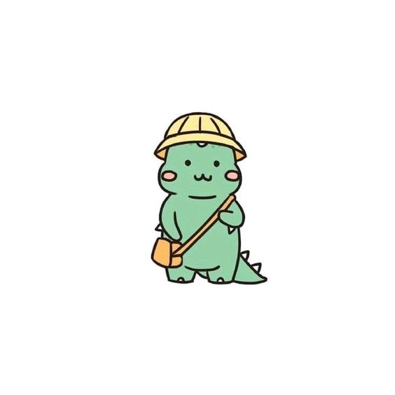 Q版绿色恐龙简笔画图片大全_8