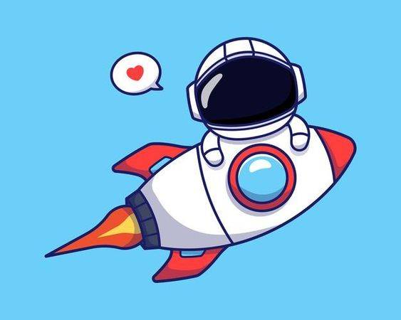 Q版太空人彩色简笔画图片大全_7
