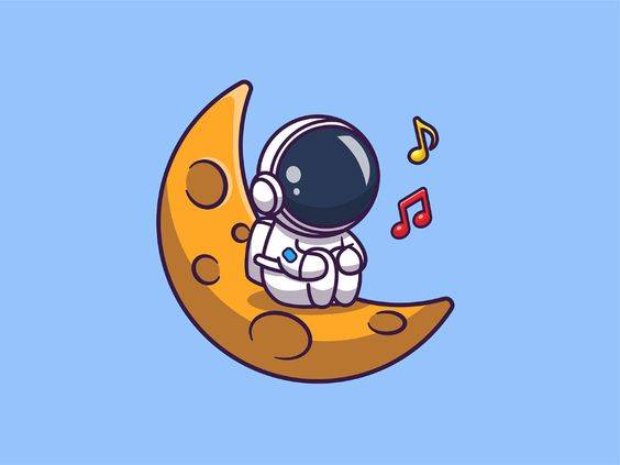 Q版太空人彩色简笔画图片大全_6