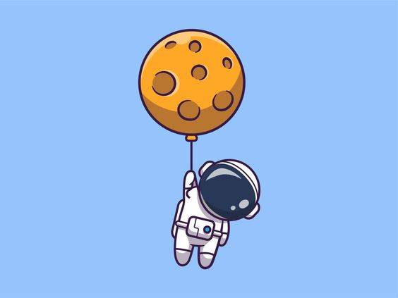 Q版太空人彩色简笔画图片大全_5
