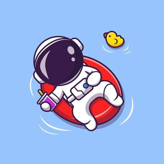 Q版太空人彩色简笔画图片大全_3