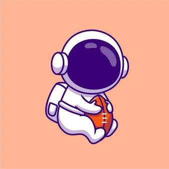 Q版太空人彩色简笔画图片大全_1