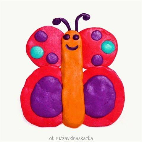 幼儿园手工彩泥制作蝴蝶作品图片大全_8