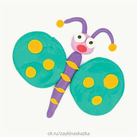 幼儿园手工彩泥制作蝴蝶作品图片大全_3