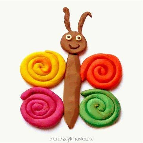 幼儿园手工彩泥制作蝴蝶作品图片大全_2