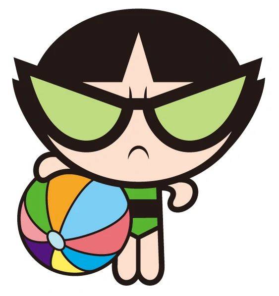 Q版飞天小女警毛毛彩色简笔画图片大全_7