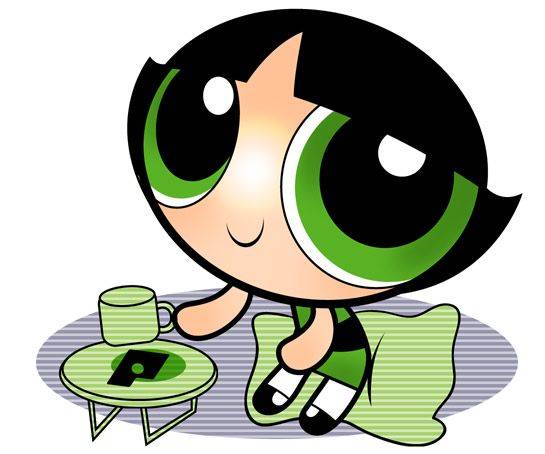 Q版飞天小女警毛毛彩色简笔画图片大全_6