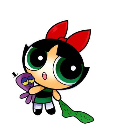 Q版飞天小女警毛毛彩色简笔画图片大全_2