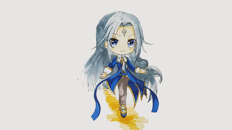 《斗罗大陆》Q版唐三简笔画彩色图片大全_7