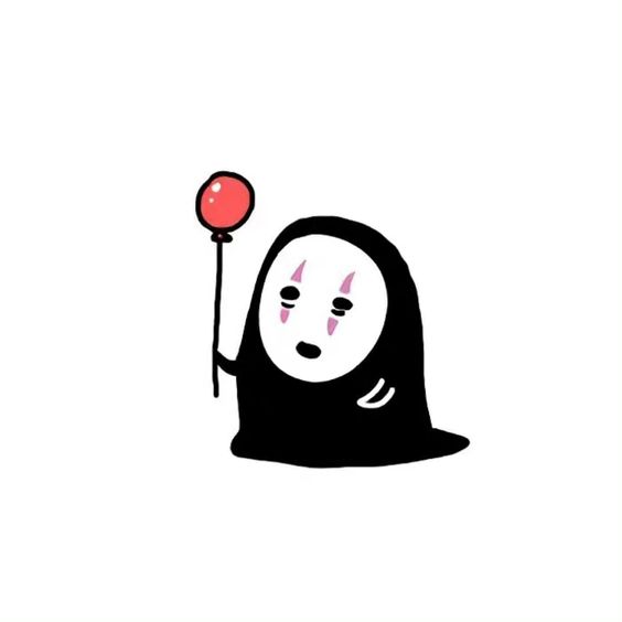 动漫《千与千寻》无脸男可爱卡通头像图片_3