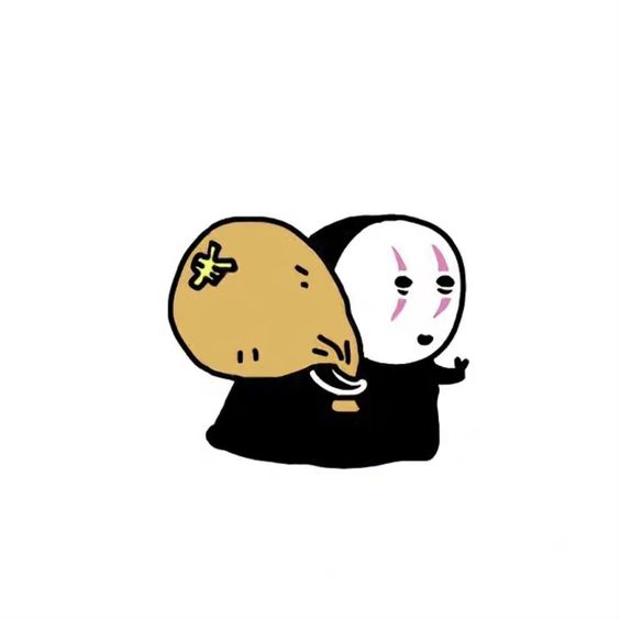 动漫《千与千寻》无脸男可爱卡通头像图片_7