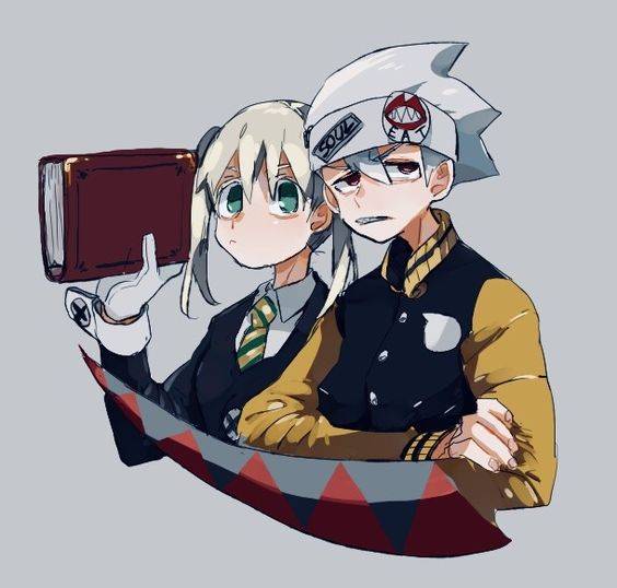 《噬魂师》艾邦斯soul和玛嘉在一起彩色简笔画图片_7