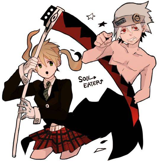 《噬魂师》艾邦斯soul和玛嘉在一起彩色简笔画图片_8