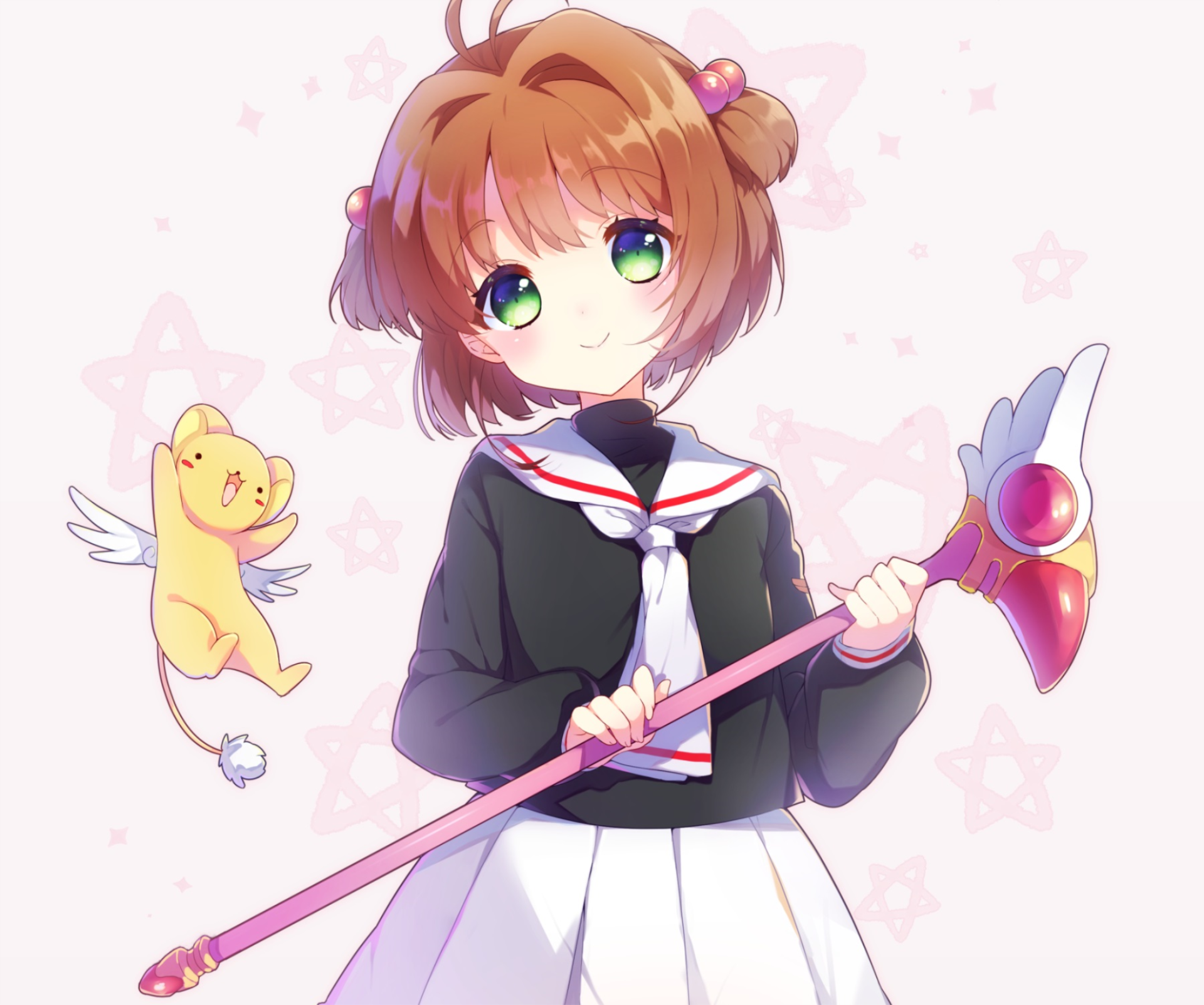 《魔卡少女樱》木之本樱彩色简笔画图片大全_3