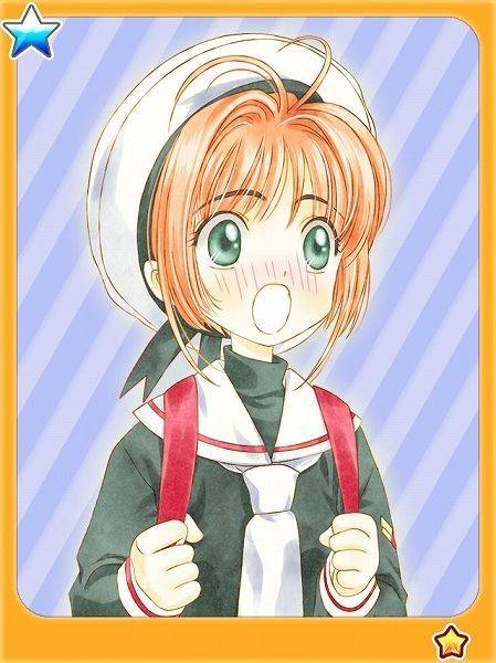 《魔卡少女樱》木之本樱彩色简笔画图片大全_12
