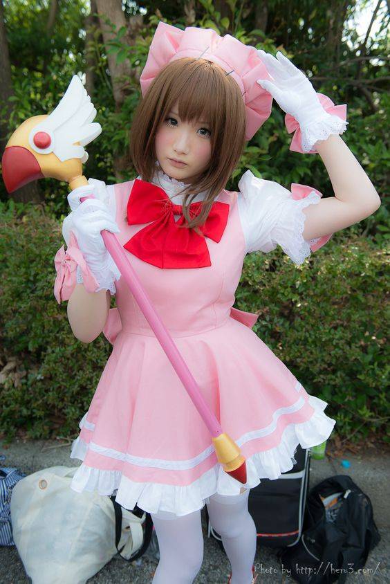 真人Cosplay木之本樱《魔卡少女樱》图片精选_13