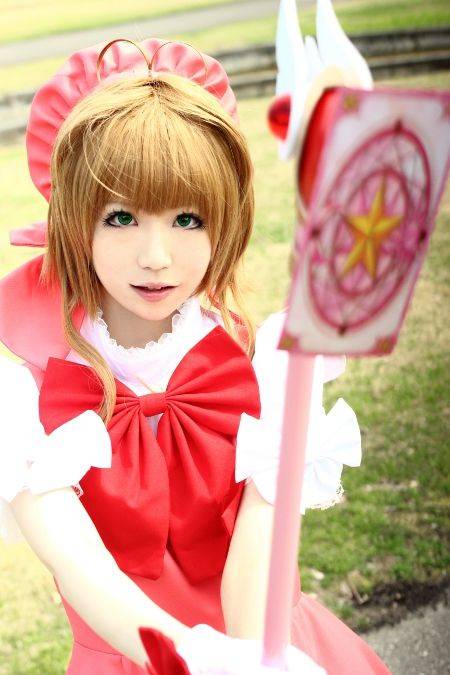 真人Cosplay木之本樱《魔卡少女樱》图片精选_11