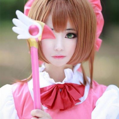 真人Cosplay木之本樱《魔卡少女樱》图片精选