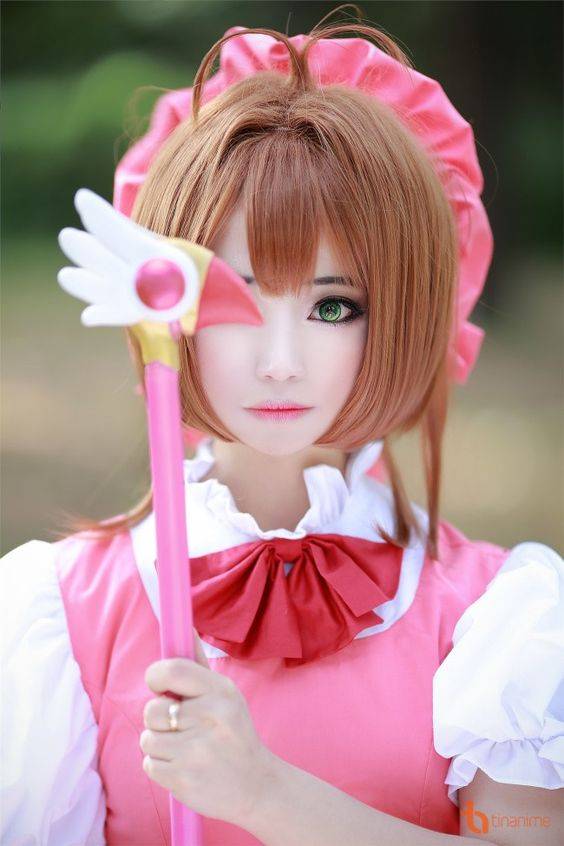 真人Cosplay木之本樱《魔卡少女樱》图片精选_9