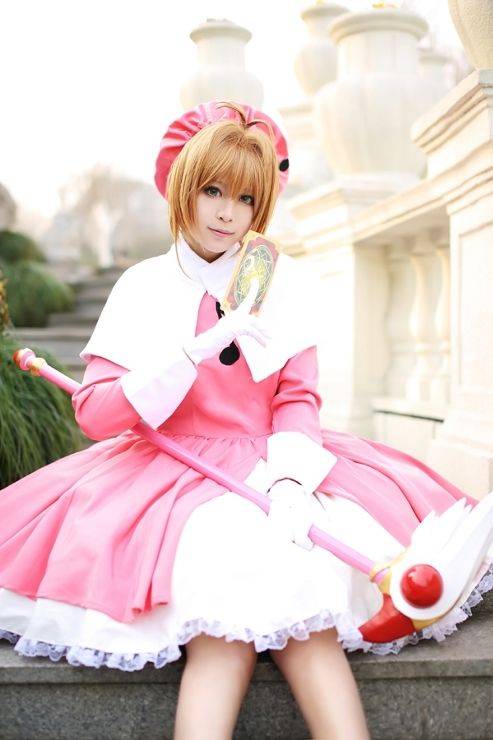 真人Cosplay木之本樱《魔卡少女樱》图片精选_7