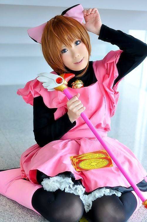 真人Cosplay木之本樱《魔卡少女樱》图片精选_5