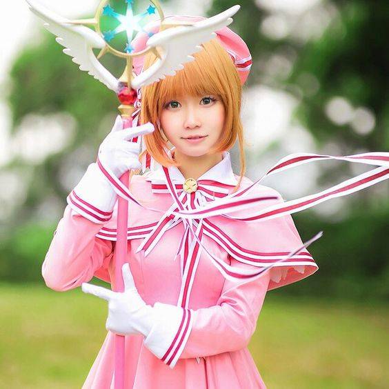 真人Cosplay木之本樱《魔卡少女樱》图片精选_4