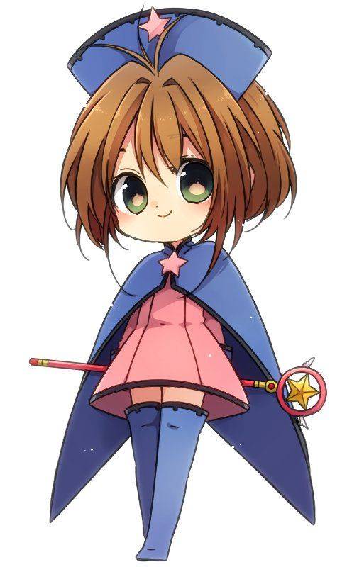 《魔卡少女樱》Q版百变小樱彩色简笔画图片大全_15